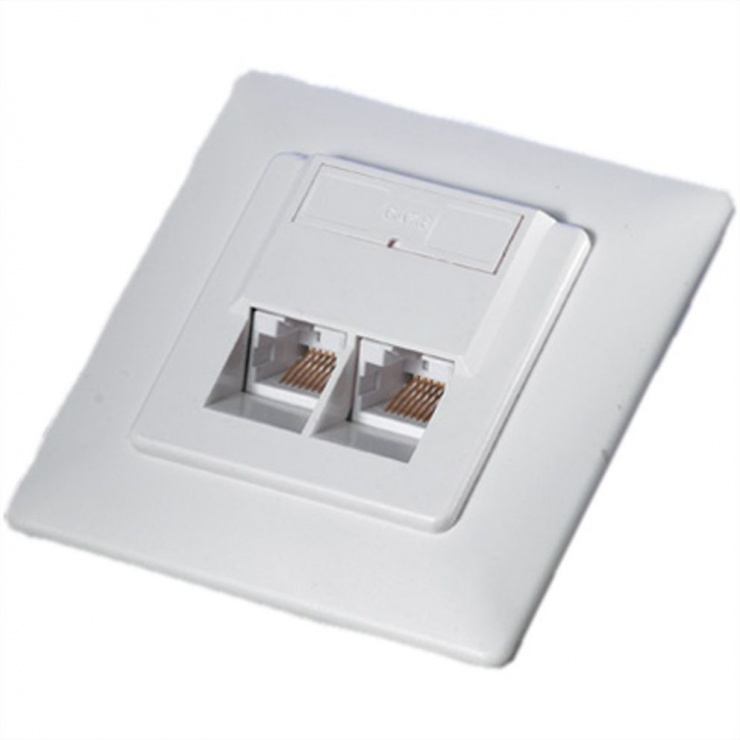 Priza rj45 ingropata cat.6 neecranata bej, roline 25.16.8500